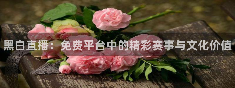 黑白直播：免费平台中的精彩赛事与文化价值